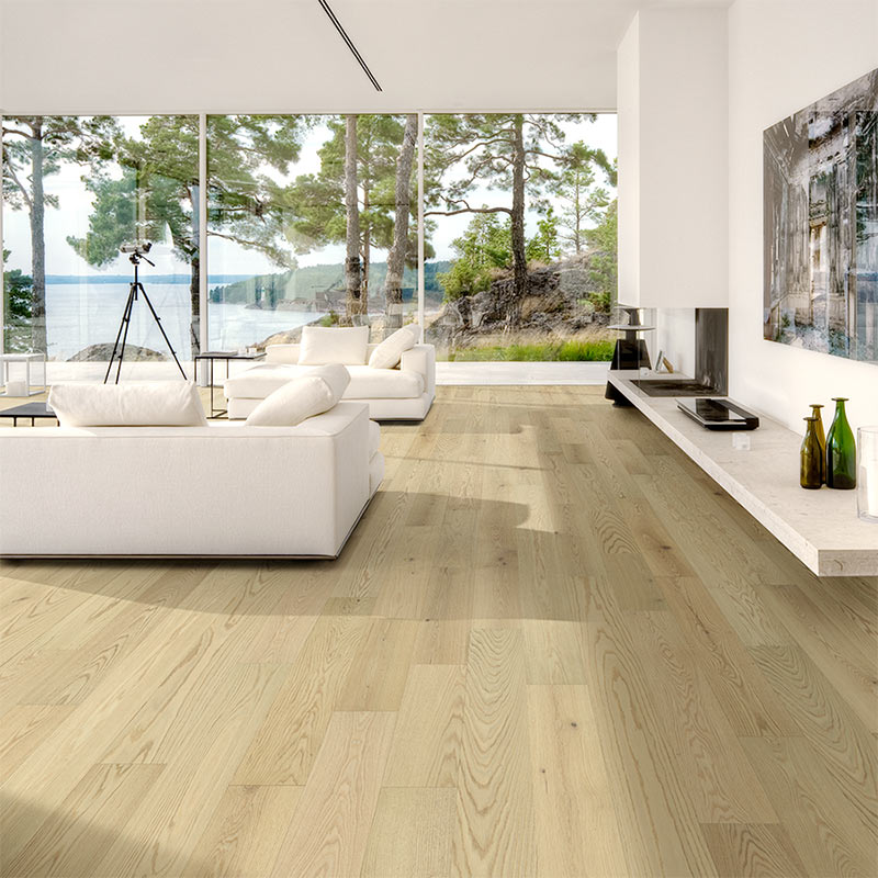 Clean modern hardwood flooring