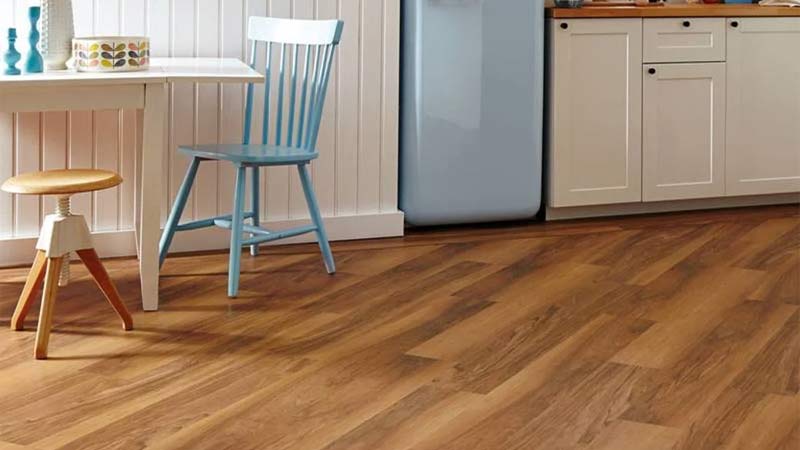 Stylish vinyl plank flooring
