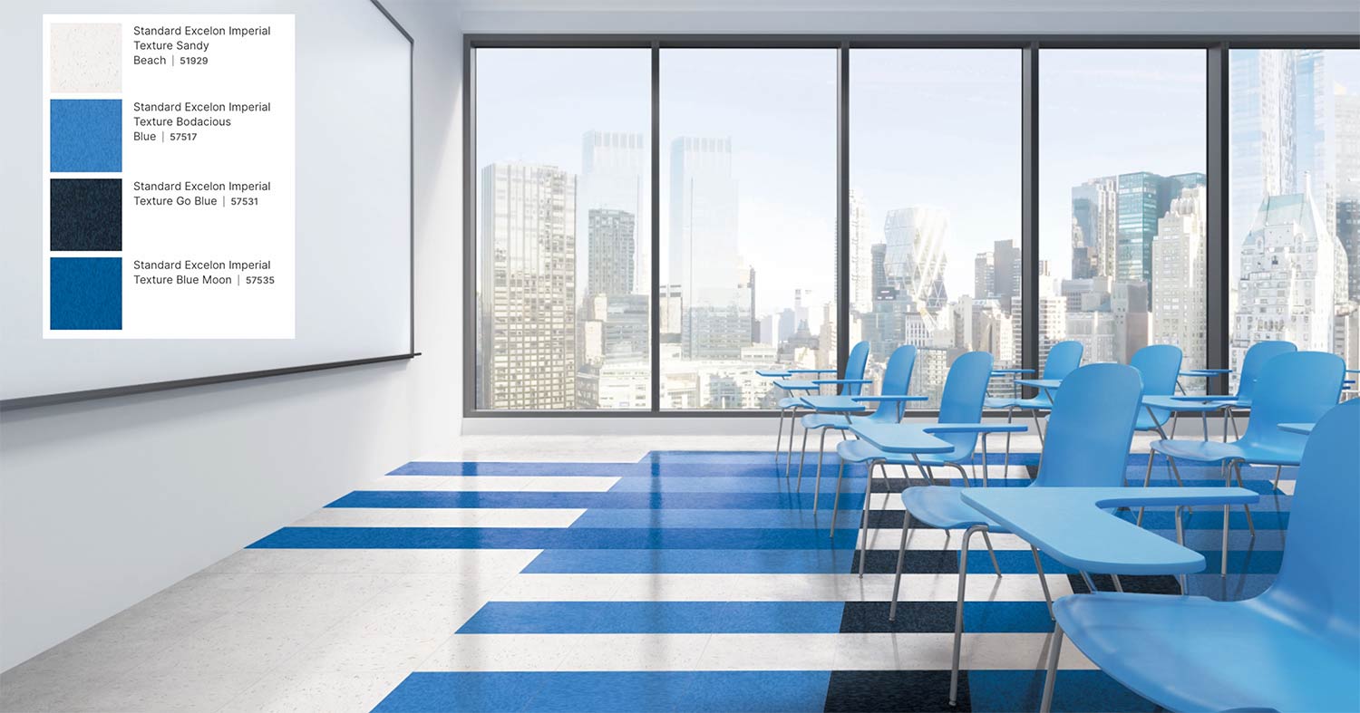 saturated blue vct look