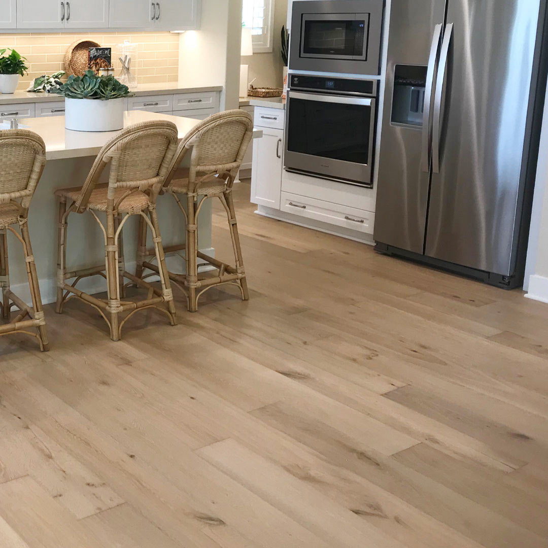 Low-maintenance stable hardwood flooring