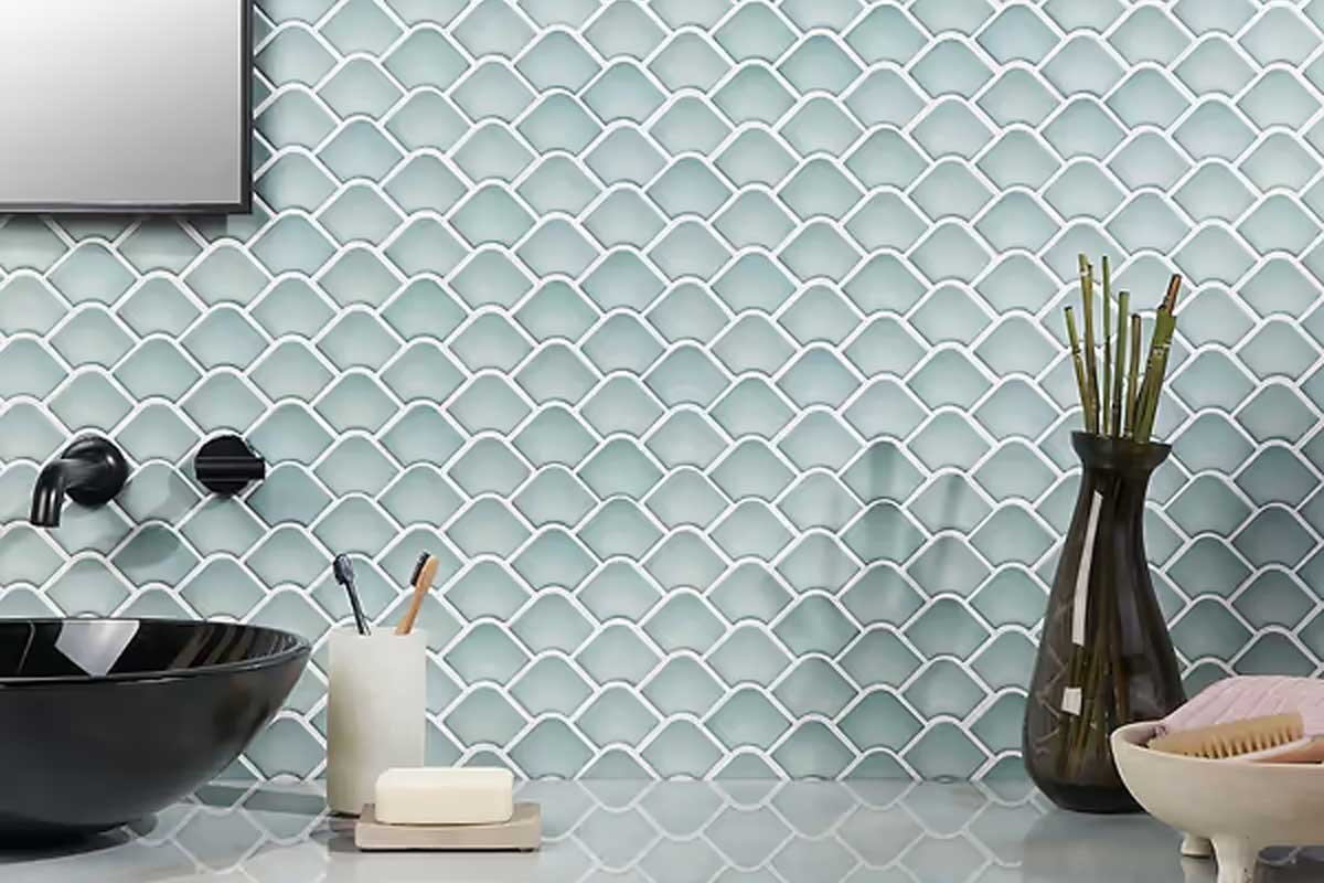 Tile backsplash
