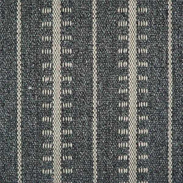 Ticking Stripe Midnight Stanton Rug Swatch