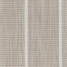 tan and white striped cushioned vinyl woven pattern close up