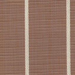 brown and white striped cushioned vinyl woven pattern close up