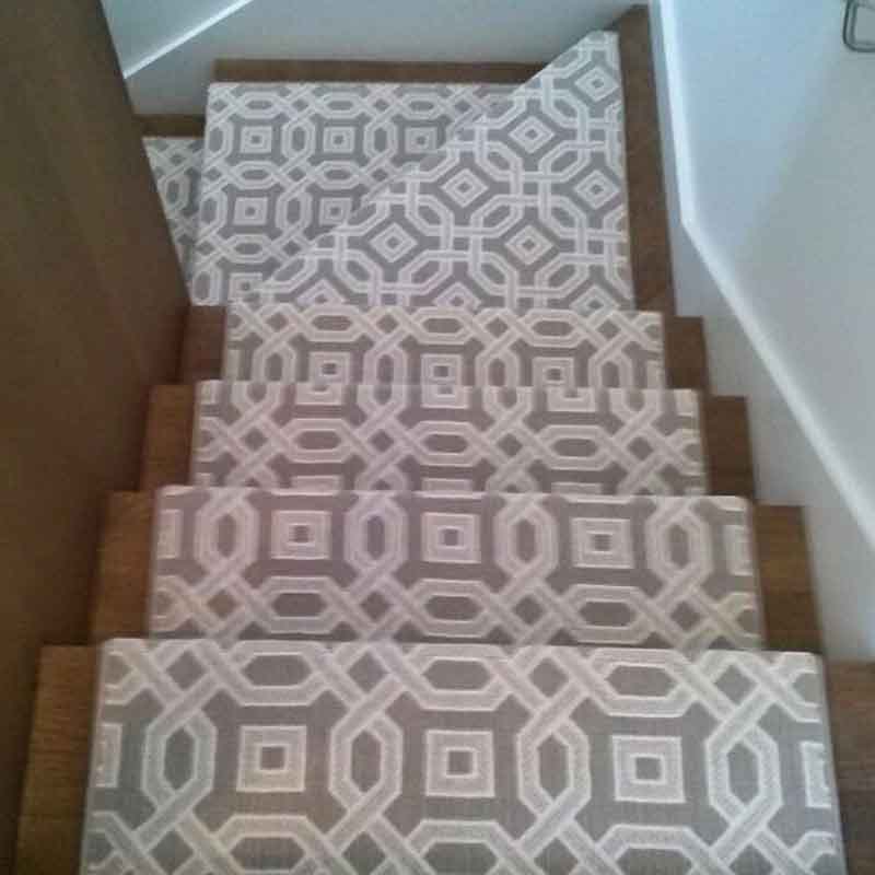 Bold gray and white geometric pattern